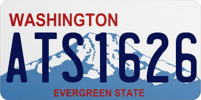 WA license plate ATS1626