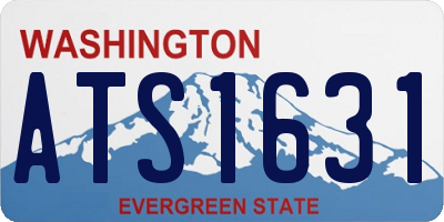 WA license plate ATS1631