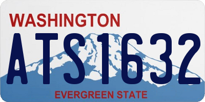 WA license plate ATS1632