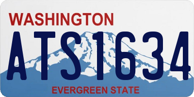 WA license plate ATS1634