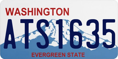 WA license plate ATS1635