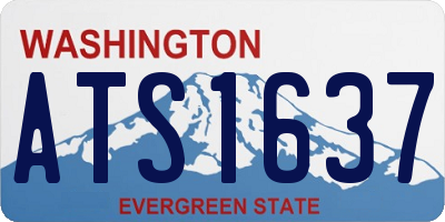 WA license plate ATS1637