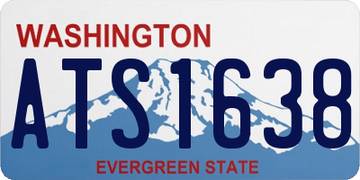 WA license plate ATS1638