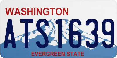 WA license plate ATS1639