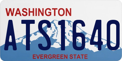 WA license plate ATS1640