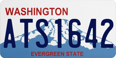 WA license plate ATS1642