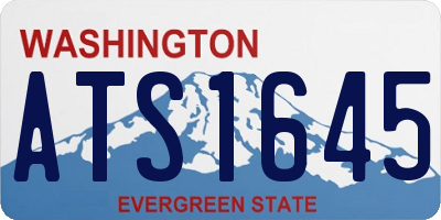 WA license plate ATS1645