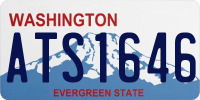 WA license plate ATS1646