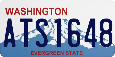 WA license plate ATS1648