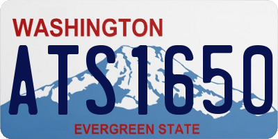 WA license plate ATS1650