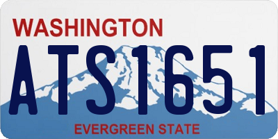 WA license plate ATS1651