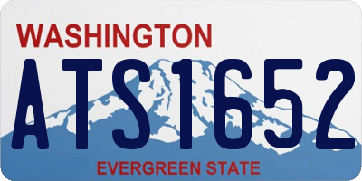WA license plate ATS1652