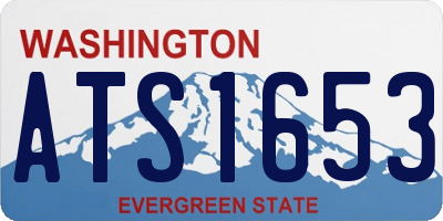 WA license plate ATS1653