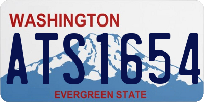 WA license plate ATS1654