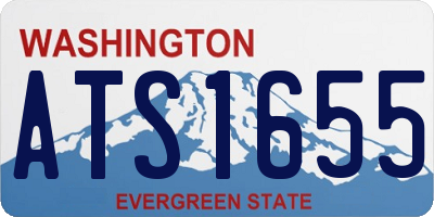 WA license plate ATS1655