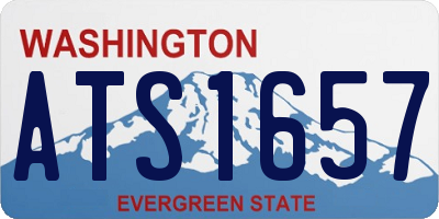 WA license plate ATS1657