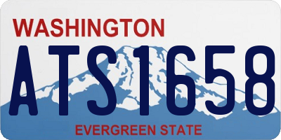 WA license plate ATS1658