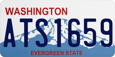 WA license plate ATS1659