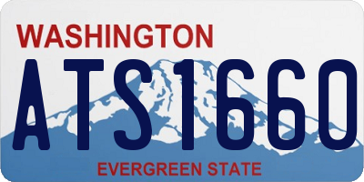 WA license plate ATS1660