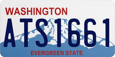 WA license plate ATS1661