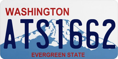 WA license plate ATS1662