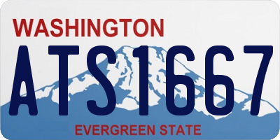 WA license plate ATS1667