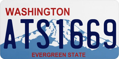 WA license plate ATS1669