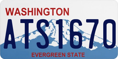 WA license plate ATS1670