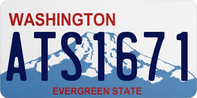 WA license plate ATS1671