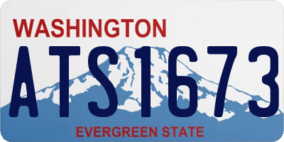 WA license plate ATS1673