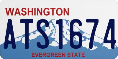 WA license plate ATS1674