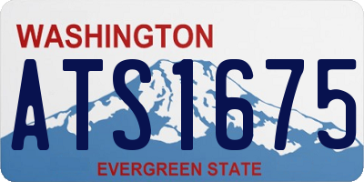 WA license plate ATS1675