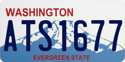 WA license plate ATS1677