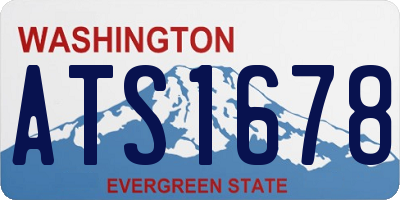 WA license plate ATS1678