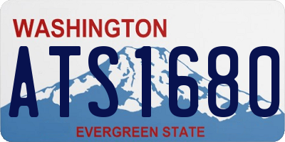 WA license plate ATS1680