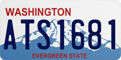WA license plate ATS1681