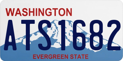 WA license plate ATS1682