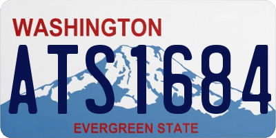 WA license plate ATS1684