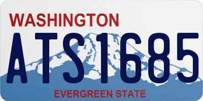 WA license plate ATS1685