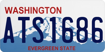 WA license plate ATS1686