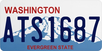 WA license plate ATS1687
