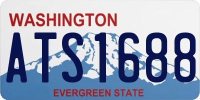 WA license plate ATS1688