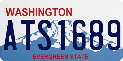 WA license plate ATS1689