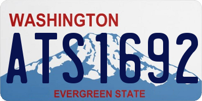 WA license plate ATS1692