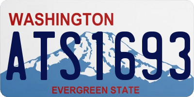 WA license plate ATS1693