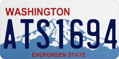 WA license plate ATS1694