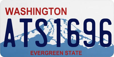 WA license plate ATS1696