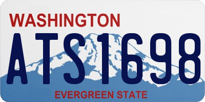 WA license plate ATS1698
