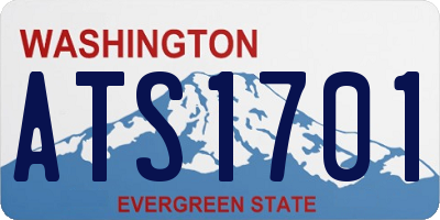 WA license plate ATS1701