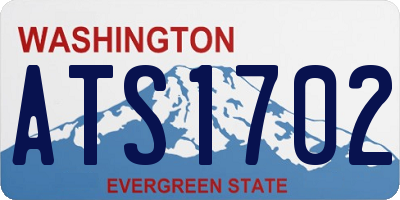 WA license plate ATS1702